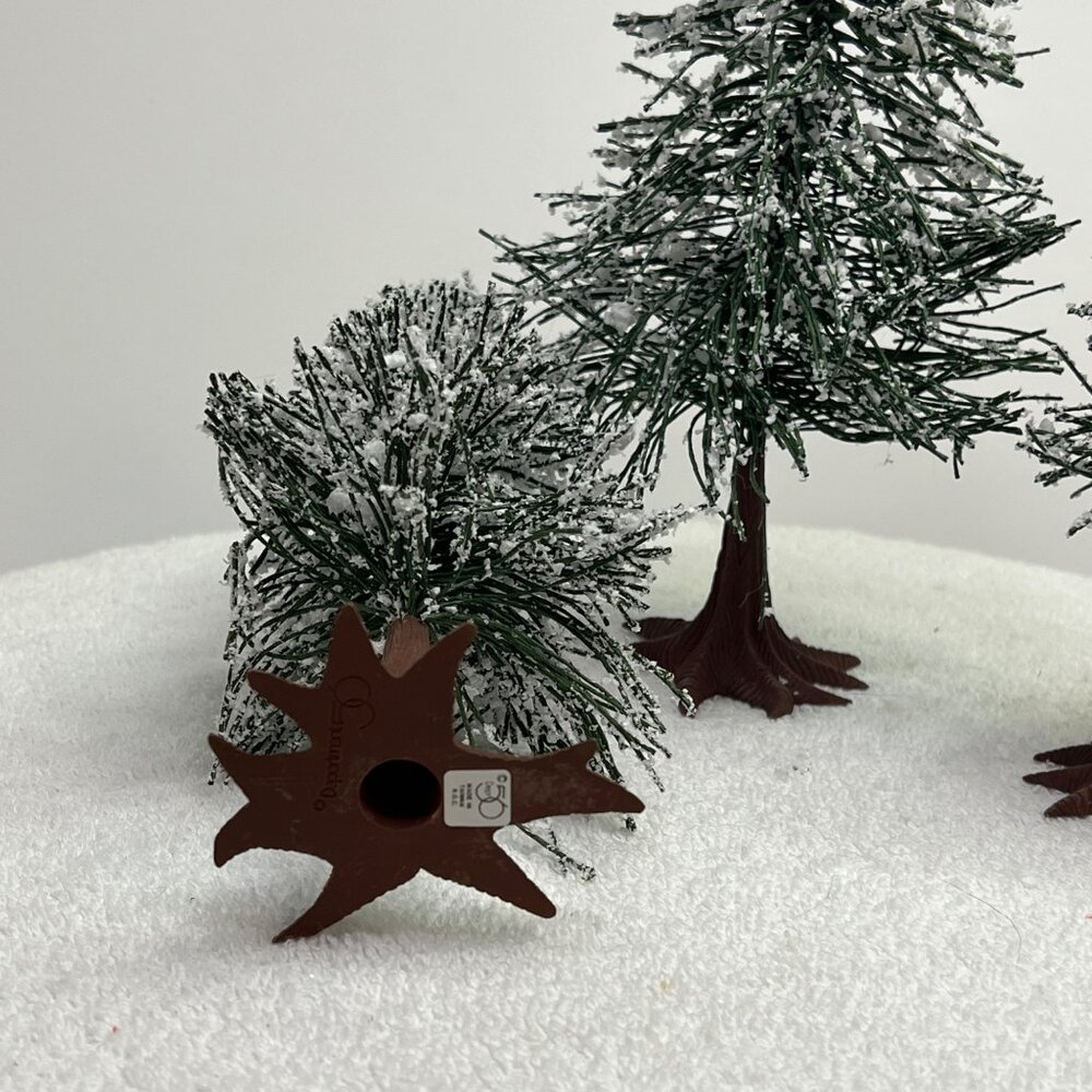 Department 56 Frosted Norway Pines Christmas Village Accessory from 1989 - Picture 4 of 6